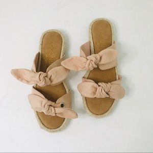 Matisse Gianna Espadrille Pink Slide Sandal